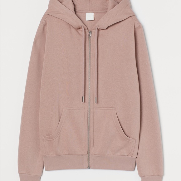 H&M Tops - H&M mauve zip up hoodie